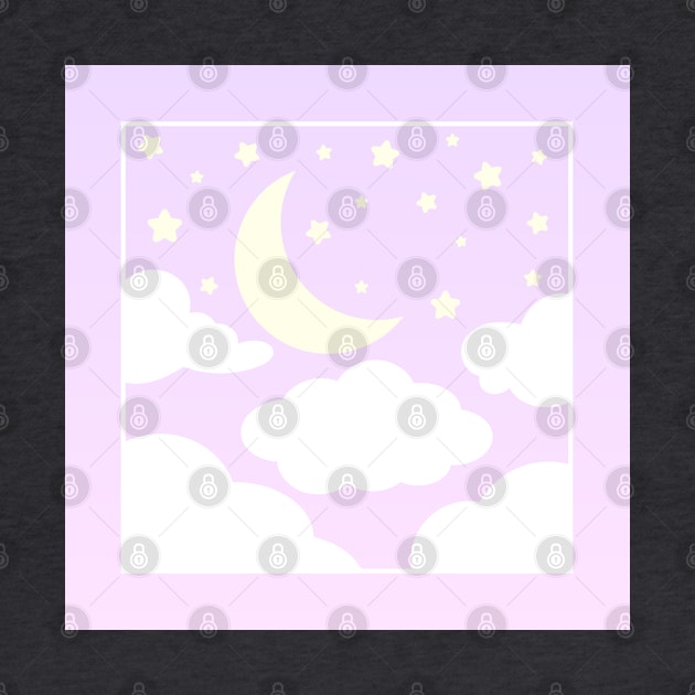 Kawaii Pastel Night Sky by strawberrystudio